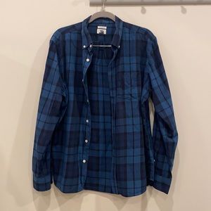 Old Navy Scotch Plaid Flannel - Blue & Navy